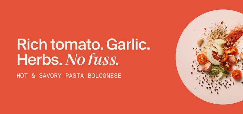 NEW Pasta Bolognese