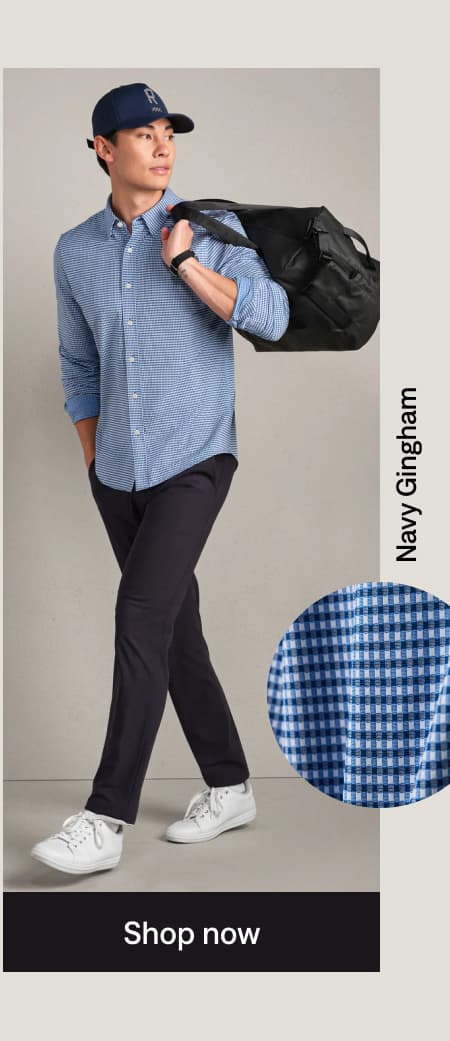 Navy Gingham