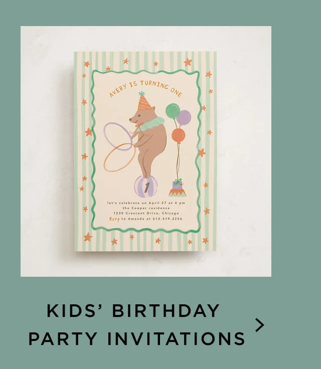 Kid's Birthday Party Invitations