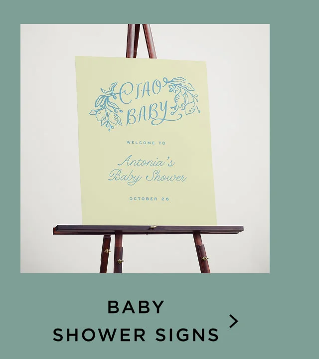Baby Shower Signs