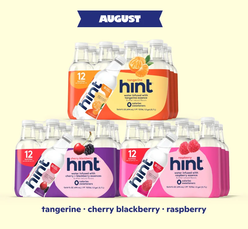 August: Tangerine, Cherry Blackberry, Raspberry