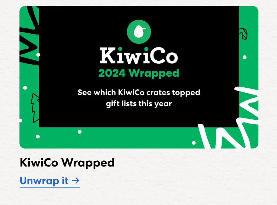 KiwiCo Wrapped