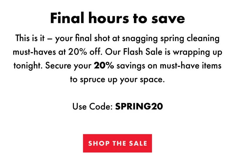 Final hours to save | Shop The Sale