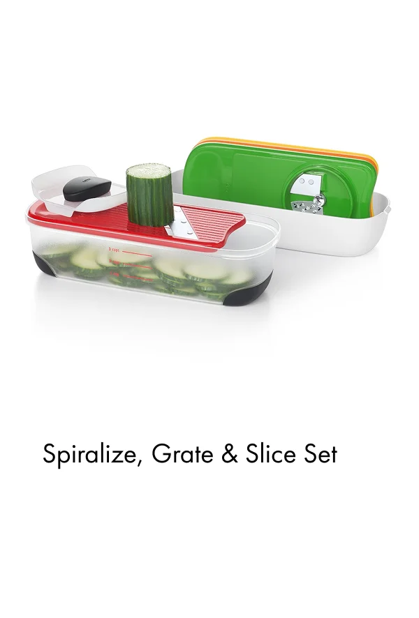 Spiralize, grate and slice set