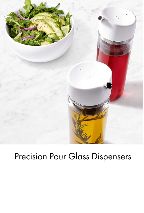 Precision pour glass dispensers