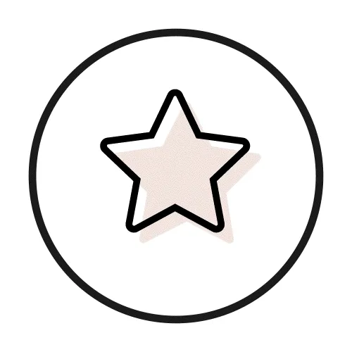Animated gif of a star icon spinning inside of a circle