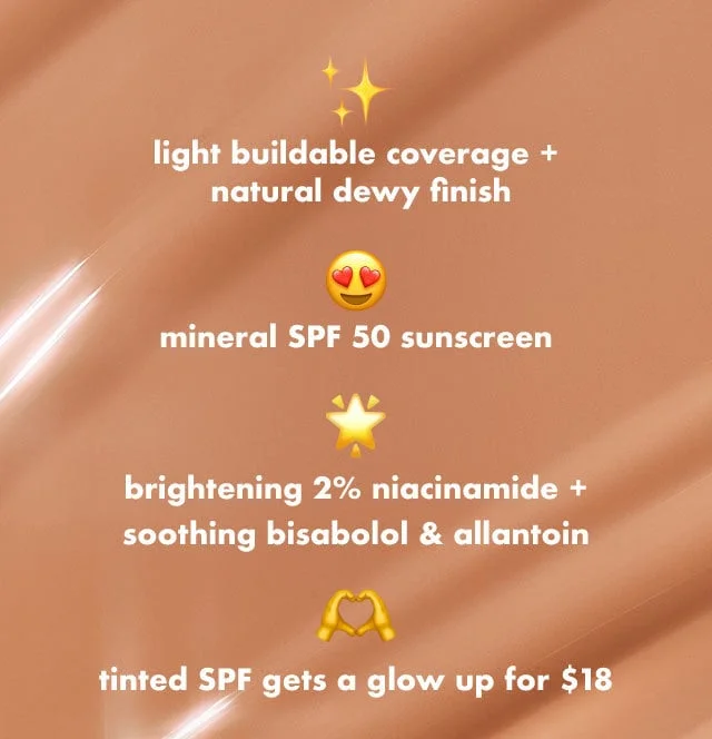 Light buildable coverage, with mineral SPF 50