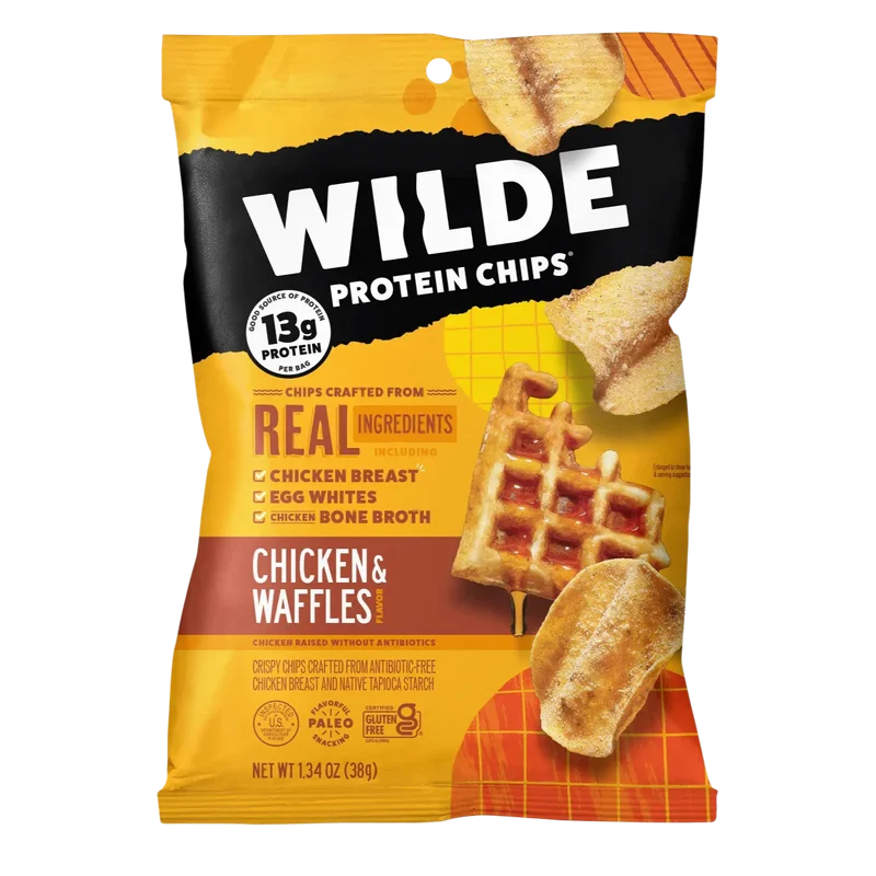 Image of Wilde Snacks Chicken and Waffles Protein Chips