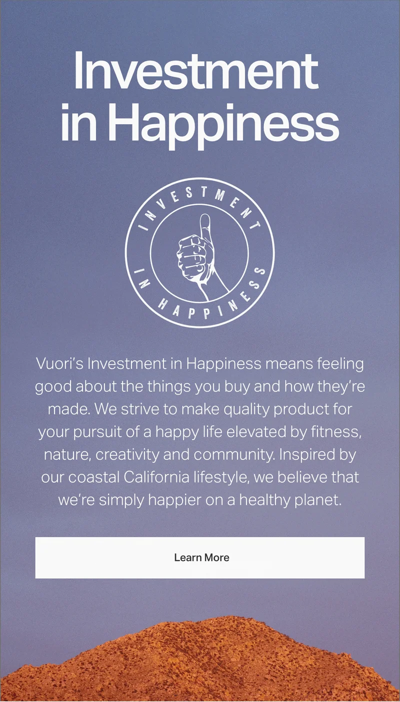 Investment in Happiness