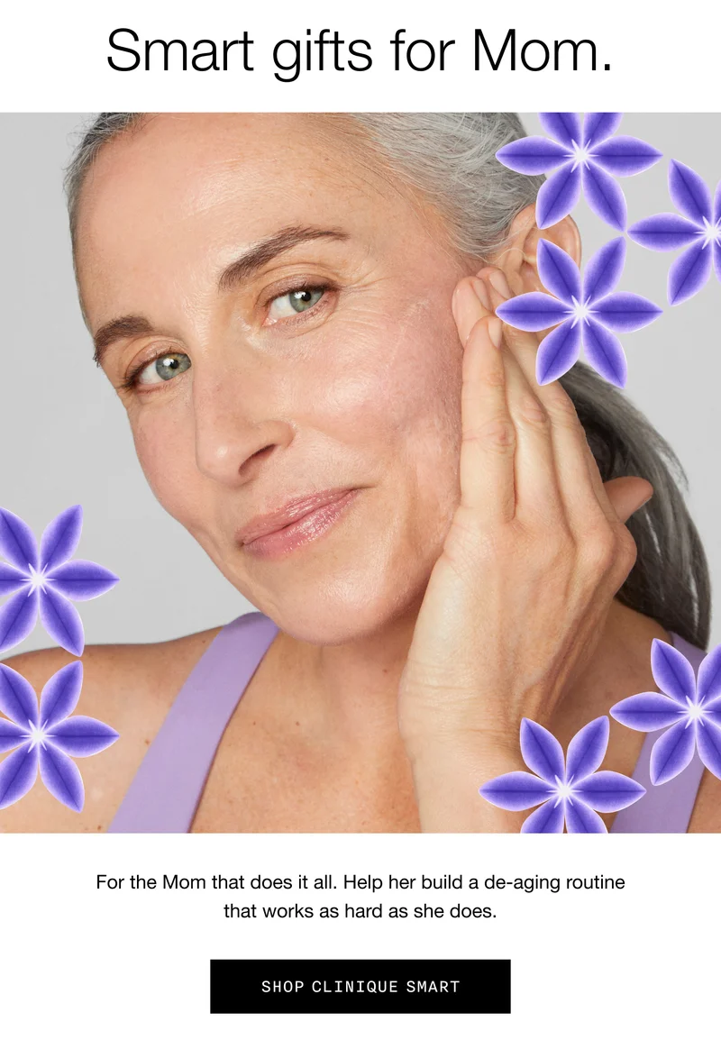 Smart gifts for mom. For the Mom that does it all. Help her build a de-aging routine that works as hard as she does. | SHOP CLINIQUE SMART
