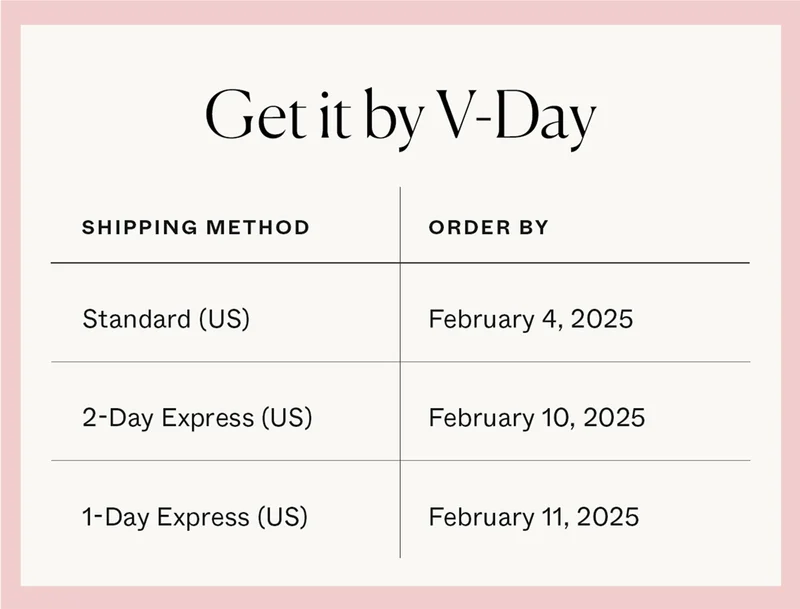 Get it by V-Day