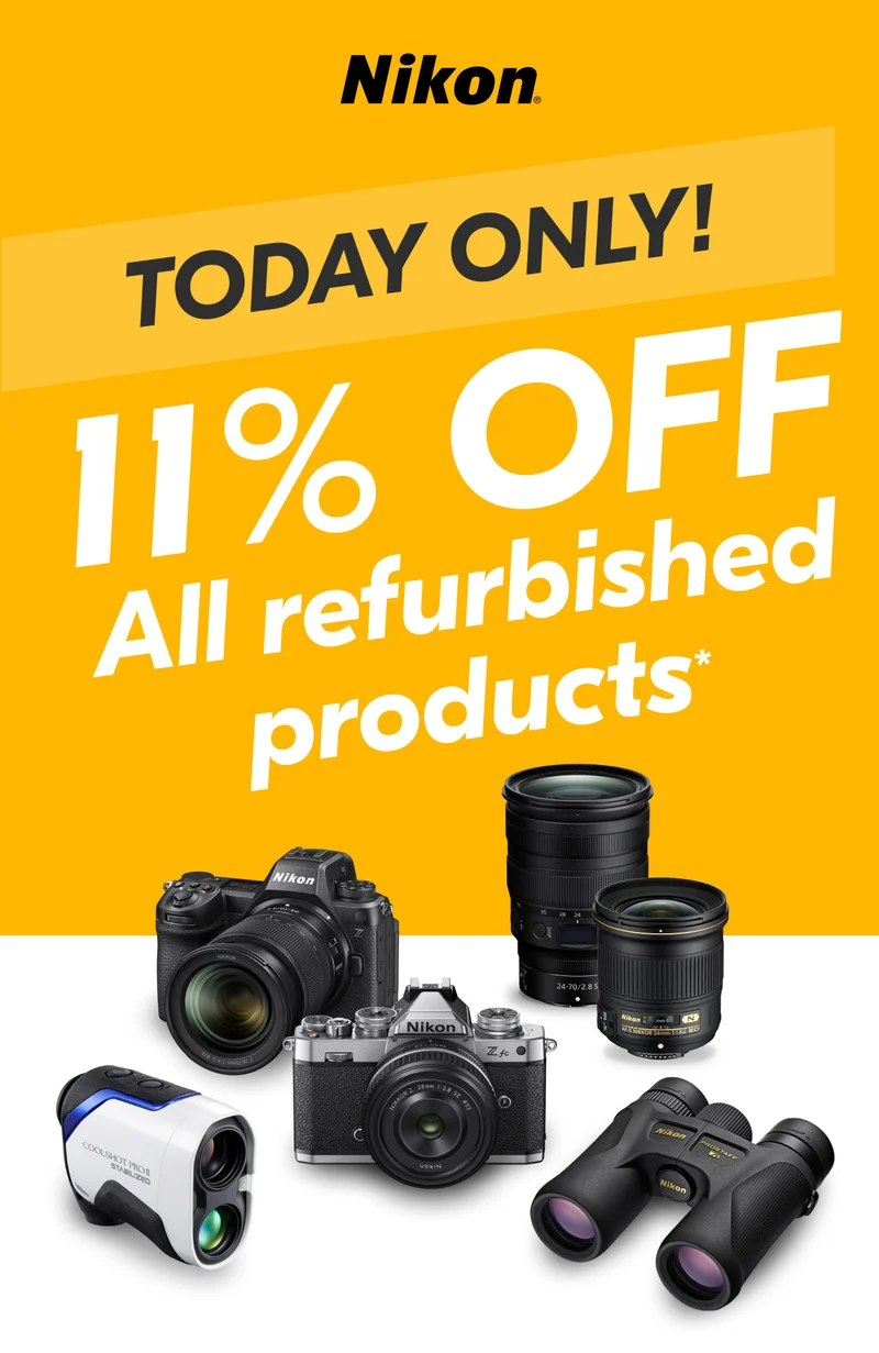 Nikon | Today Only! 11% Off All Refurbished Products*