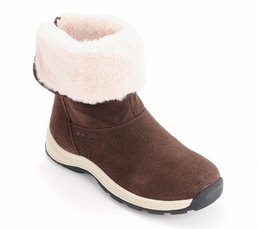 Muk Luks Water-Repellent Suede Winter Boots - Ariel