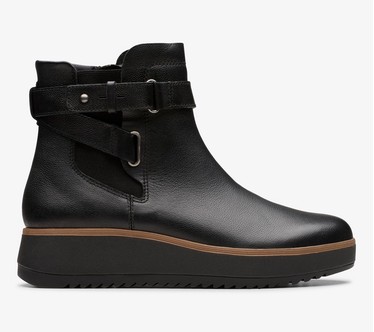 Clarks Collection Leather Ankle Boots- Zylah Faye