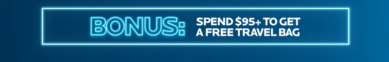 Bonus: Spend $95+ To Get A Free Travel Bag