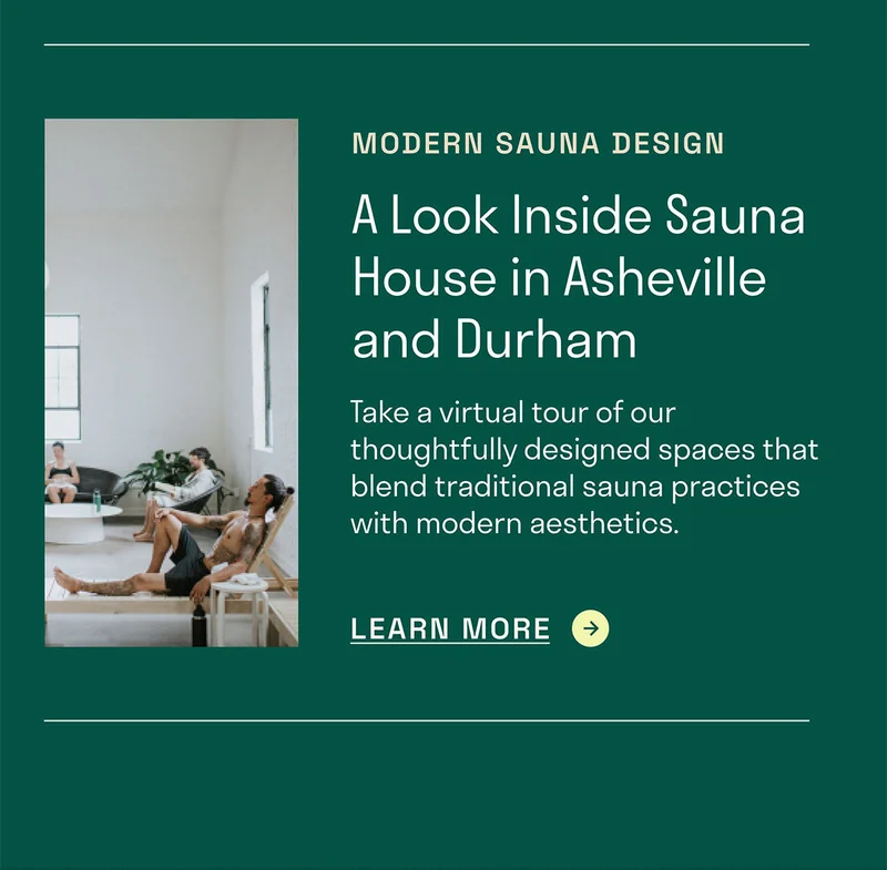 Take a virtual tour of our thoughtfully designed spaces that blend traditional sauna practices with modern aesthetics.