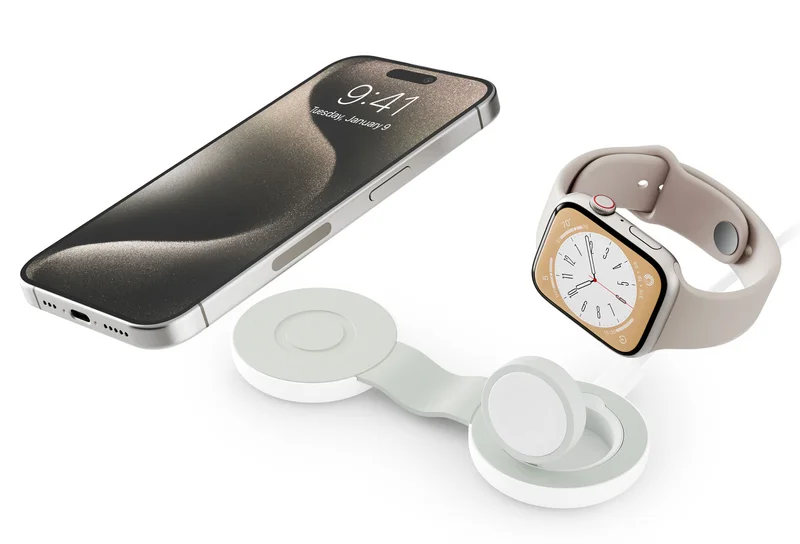 Charge iPhone & Apple Watch with ButterFly SE