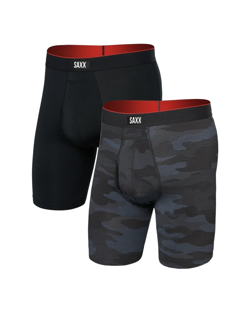 Multi-Sport Mesh Long Boxer Brief 2-Pack
