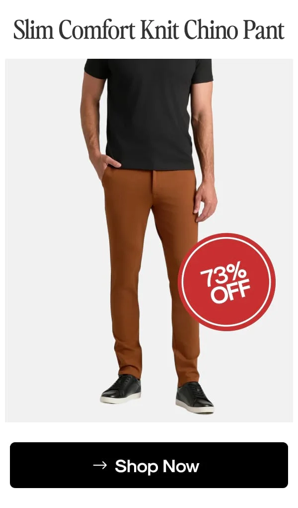 Slim Comfort Knit Chino