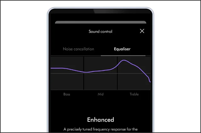 Smart phone screen showing the MyDyson app