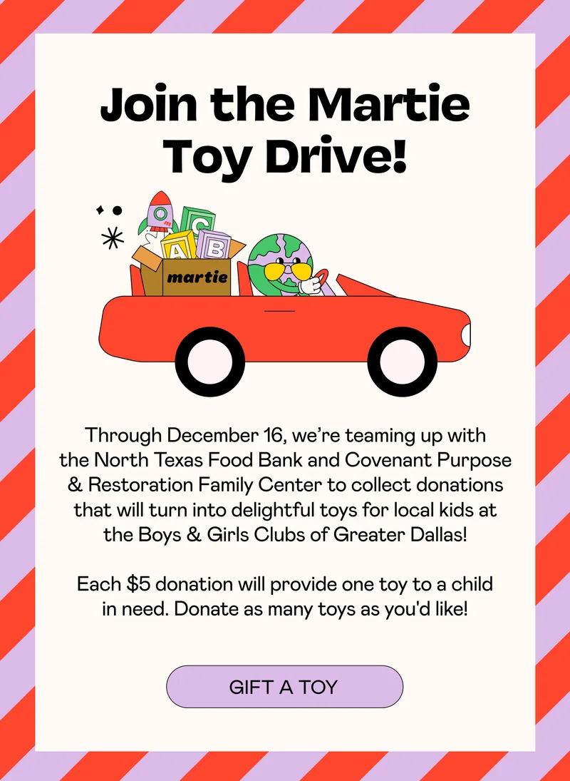 Join the Martie Toy Drive! - Gift A Toy