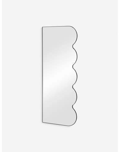 Tatum Floor Mirror-Black