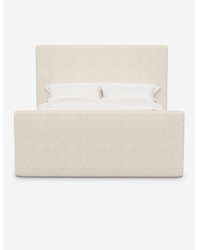 Halloway Platform Bed-Navy Linen / Queen