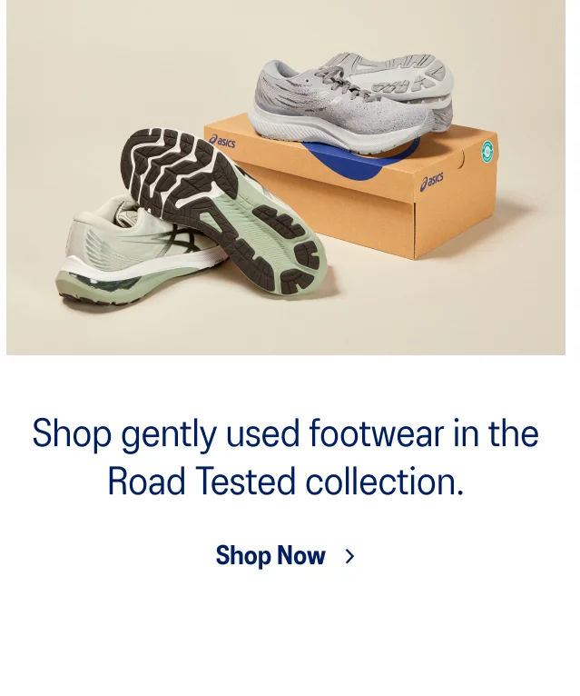 Shop gently used footwear in the Road Tested Collection