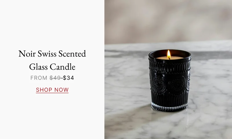 Noir Swiss Scented Glass Candle