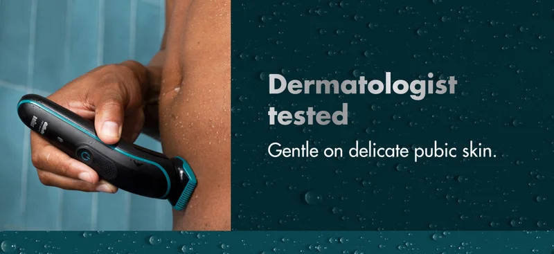 Dermatologist tested. Gentle on delicate pubic skin.