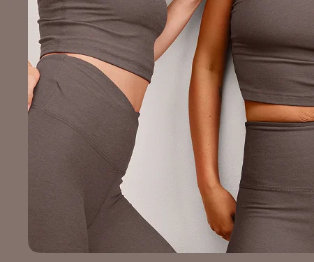 Spacedye At Your Leisure High Waisted Midi Legging in Woodland Heather