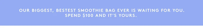 Smoothie Bag Promo Skinny Banner