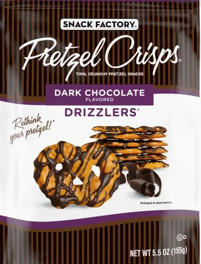 Image of Snack Factory Dark Chocolate Drizzlers Crisps Pretzel