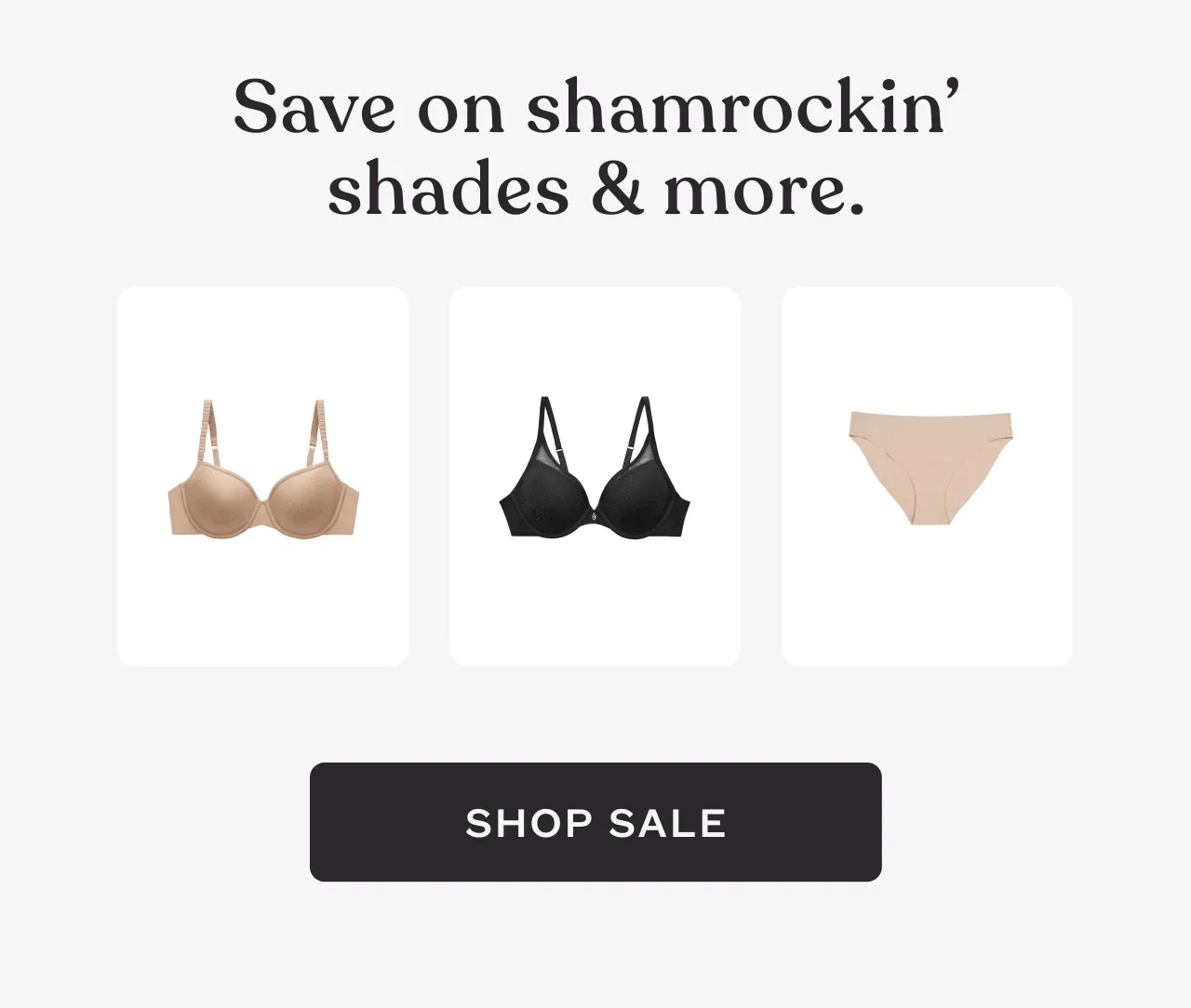ThirdLove - Save on Shamrocking' Shades & More - CTA Shop Sales