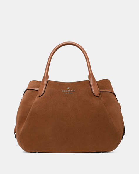 Dumpling Suede Large Satchel Bag