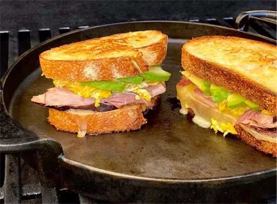 image of Breakfast Ham and Egg Sandwich