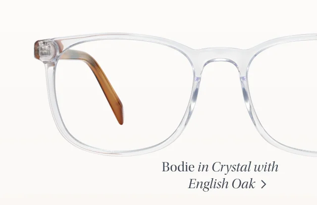 Bodie in Crystal with English Oak