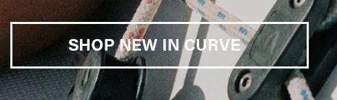 Nautical ropes and dark grey marine cleats with "SHOP NEW IN CURVE" banner. Explore new arrivals for sailing gear and boating essentials.