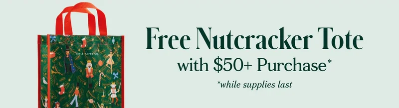 Free Tote with $50+ Purchase