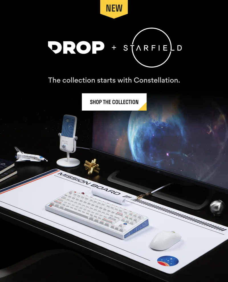 Drop + Starfield: The collection starts with Constellation. Drop + Starfield: The collection starts with Constellation.