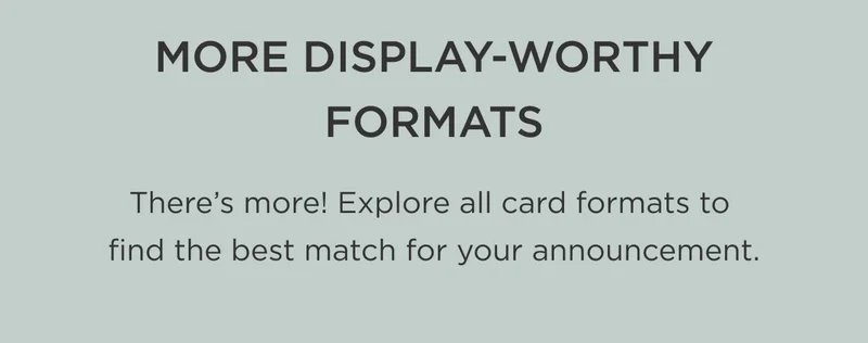 More Display-Worthy Formats