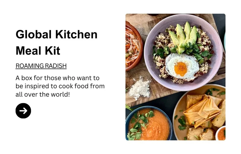 Global Kitchen Inspiration Meal Kit Box • Roaming Radish