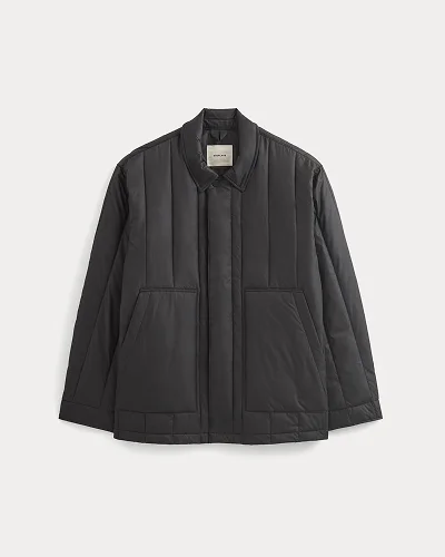 Image | ReNew Vertical-Quilted Jacket | Black