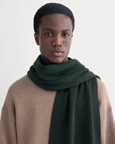 Image | The Cabin Scarf | Heathered Dark Sea