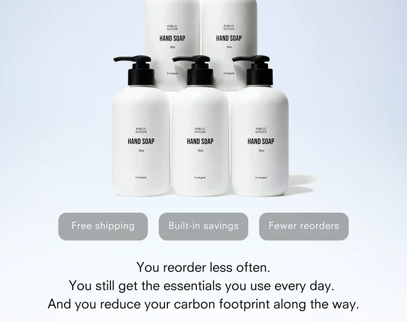 Free shipping, built-in savings, and fewer reorders