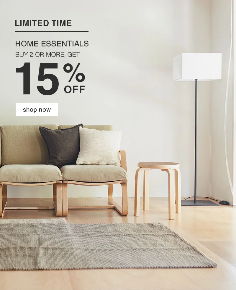 Shop 15% OFF Home Essentials