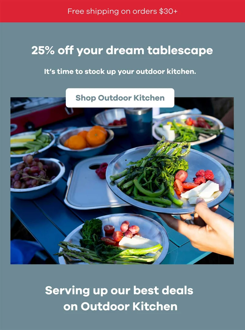 25 percent off your dream tablescape