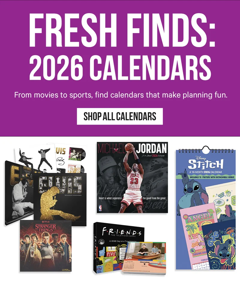 Fresh Finds: 2026 Calendars - From movies to sports, find calendars that make planning fun.