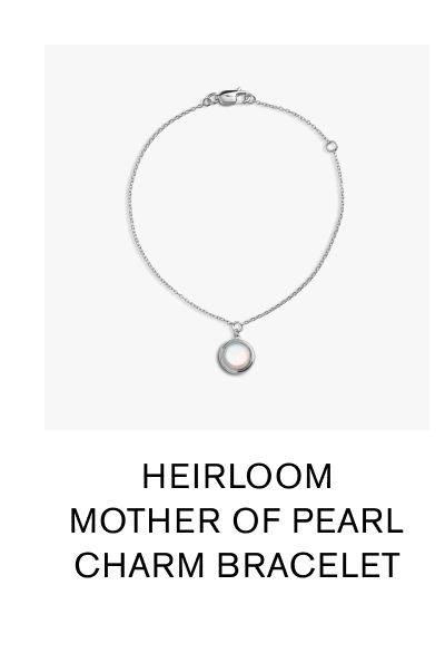 HEIRLOOM MOTHER OF PEARL CHARM BRACELET