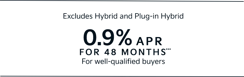 Excludes Hybrid and Plug-in Hybrid | 0.9% APR FOR 48 MONTHS*** For well-qualified buyers | PLUS | $500 KF BONUS CASH | $1000 RETAIL TRADE ASSIST CASH